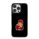 Pixel Sakuragi hugging basketball iPhone 16 Pro Max Black Case