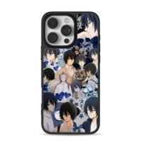 Play It Cool Guys blue collage iPhone 16 Pro Max Black Case