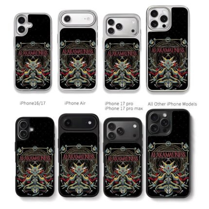 Pokemon Alakazam magic circle art Chris Brown Phone Case Black Electroplated Silver For Iphone 11 To 17