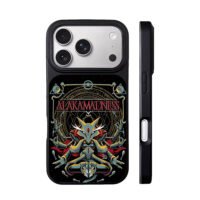 Pokemon Alakazam magic circle art iPhone 17 Pro Max Black Case