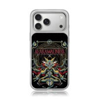 Pokemon Alakazam magic circle art iPhone 17 Pro Max Electroplated Silver Case1