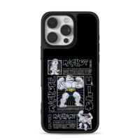 Pokemon Machop Machoke Machamp art iPhone 16 Pro Max Black Case