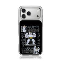 Pokemon Machop Machoke Machamp art iPhone 17 Pro Max Electroplated Silver Case1