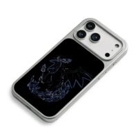 Pokemon Mega Charizard X blue fire iPhone 17 Pro Max Electroplated Silver Case2