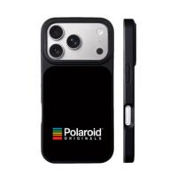 Polaroid Originals logo with stripe iPhone 17 Pro Max Black Case
