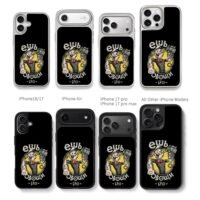 Popeye holding spinach can tattoos Chris Brown Phone Case Black Electroplated Silver For Iphone 11 To 17