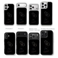 Popeye the Sailor line art cartoon Chris Brown Phone Case Black Electroplated Silver For Iphone 11 To 17