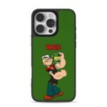 Popeye the sailor with spinach can iPhone 16 Pro Max Black Case