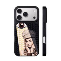 Poppy art with big eye and Im Poppy iPhone 17 Pro Max Black Case