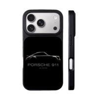 Porsche 911 50 years silhouette iPhone 17 Pro Max Black Case