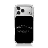 Porsche 911 50 years silhouette iPhone 17 Pro Max Electroplated Silver Case1