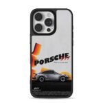 Porsche 911 classic silver car iPhone 16 Pro Max Black Case