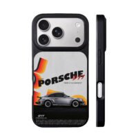 Porsche 911 classic silver car iPhone 17 Pro Max Black Case