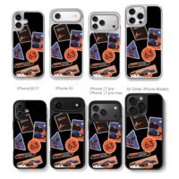 Porsche 911 race car astro stickers Chris Brown Phone Case Black Electroplated Silver For Iphone 11 To 17