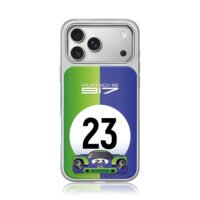 Porsche 917 23 green blue race car iPhone 17 Pro Max Electroplated Silver Case1
