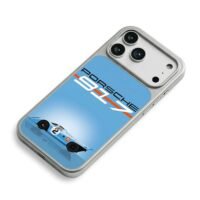 Porsche 917 Gulf vintage race car iPhone 17 Pro Max Electroplated Silver Case2