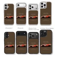 Porsche 917 Le Mans race car Piech Chris Brown Phone Case Black Electroplated Silver For Iphone 11 To 17