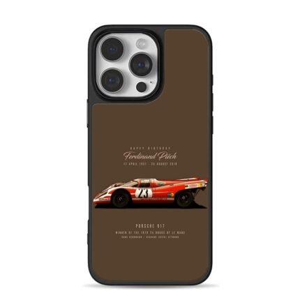 Porsche 917 Le Mans race car Piech iPhone 16 Pro Max Black Case