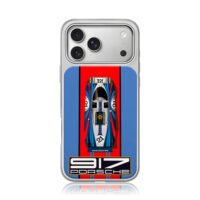 Porsche 917 Martini racing race car iPhone 17 Pro Max Electroplated Silver Case1