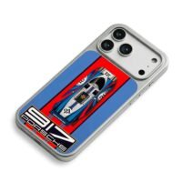 Porsche 917 Martini racing race car iPhone 17 Pro Max Electroplated Silver Case2