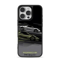 Porsche 918 Spyder speed racing art iPhone 16 Pro Max Black Case