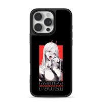 Power Chainsaw Man anime girl iPhone 16 Pro Max Black Case