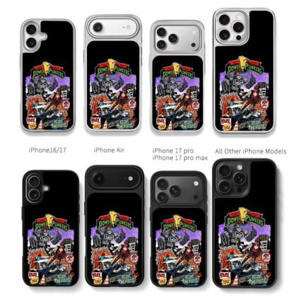 PowerPunkers punk police robot riot Chris Brown Phone Case Black Electroplated Silver For Iphone 11 To 17