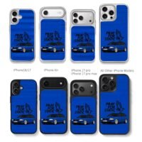 Pray for static blue VW wagon hands Chris Brown Phone Case Black Electroplated Silver For Iphone 11 To 17