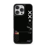 Printstream style X tech print iPhone 16 Pro Max Black Case