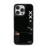 Printstream style X tech print iPhone 16 Pro Max Black Case