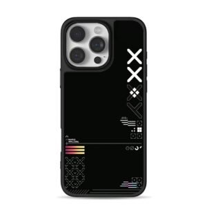 Printstream style X tech print iPhone 16 Pro Max Black Case