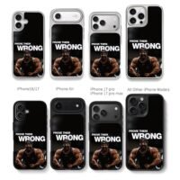 Prove them wrong gym muscle art Chris Brown Phone Case Black Electroplated Silver For Iphone 11 To 17