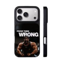 Prove them wrong gym muscle art iPhone 17 Pro Max Black Case