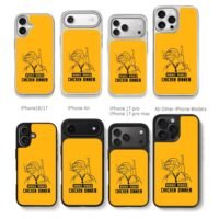 PUBG 3helmet soldier chicken dinner Chris Brown Phone Case Black Electroplated Silver For Iphone 11 To 17