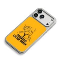 PUBG 3helmet soldier chicken dinner iPhone 17 Pro Max Electroplated Silver Case2