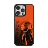 PUBG female level3 helmet art iPhone 16 Pro Max Black Case