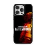 PUBG glitch art soldier graphic iPhone 16 Pro Max Black Case