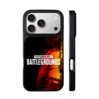 PUBG glitch art soldier graphic iPhone 17 Pro Max Black Case