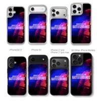 PUBG glitch neon art Phone Case for iPhone 11-17 & Samsung Galaxy S24-S26 - Image 2