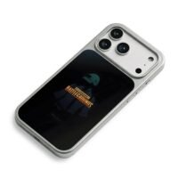 PUBG level 3 helmet soldier logo iPhone 17 Pro Max Electroplated Silver Case2