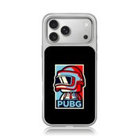 PUBG level 3 helmet soldier poster iPhone 17 Pro Max Electroplated Silver Case1