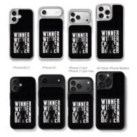 PUBG Winner Winner Chicken Dinner Chris Brown Phone Case Black Electroplated Silver For Iphone 11 To 17