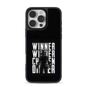 PUBG Winner Winner Chicken Dinner iPhone 16 Pro Max Black Case
