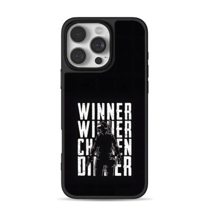 PUBG Winner Winner Chicken Dinner iPhone 16 Pro Max Black Case