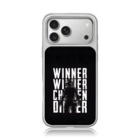 PUBG Winner Winner Chicken Dinner iPhone 17 Pro Max Electroplated Silver Case1