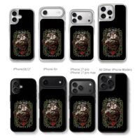 Pudge Dota2 butcher framed art Chris Brown Phone Case Black Electroplated Silver For Iphone 11 To 17