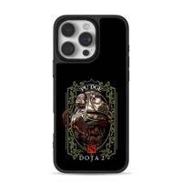 Pudge Dota2 butcher framed art iPhone 16 Pro Max Black Case