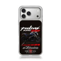 Pulsar NS200 motorcycle alpinestars iPhone 17 Pro Max Electroplated Silver Case1