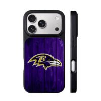 Purple Baltimore Ravens logo iPhone 17 Pro Max Black Case