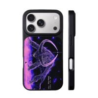 Purple cosmic dragon seek truth art iPhone 17 Pro Max Black Case